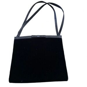 Kenneth Cole | Black Velvet Evening Bag.